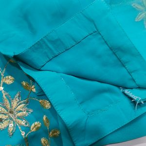 Readymade Designer Suit With Embroidery