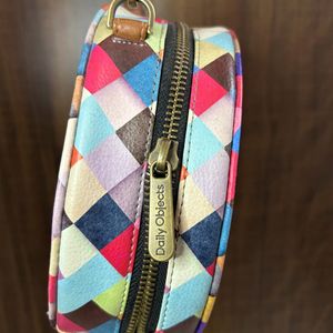 DailyObject Multicoloured Round Sling Bag