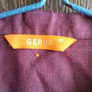 Gerua Burgandy Kurta ( Brand New)