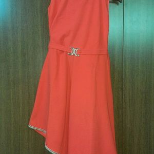 Crimson Red Designer Dress