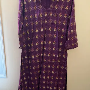 Women Purple Kurta