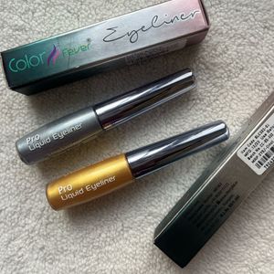 Color Fever Gold And Silver Eyeliners