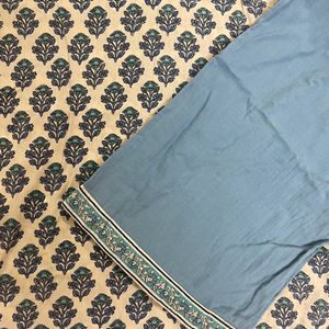 Blue Cotton Kurta set -INDO ERA