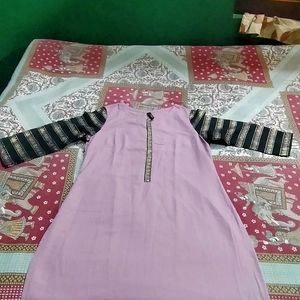 office/college wear peach colour kurti