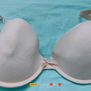 Baby Pink Padded And Underwired Bra