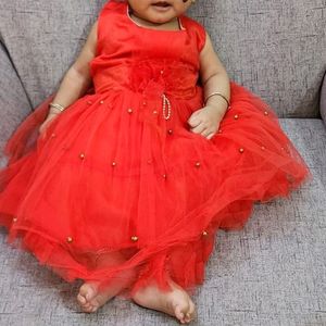 Saree With Beby Frock