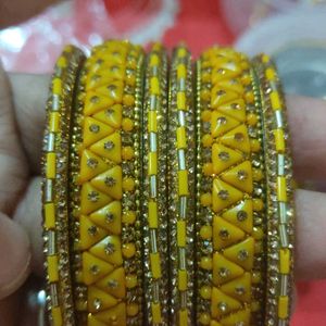 2.8 haldi bangles both hand set