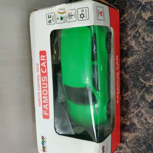 Green Colour Remote Car For Kids  Good Working