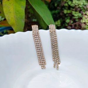 Dangler Rhinestones Earrings