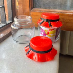 Glass Jars (Set Of 2)