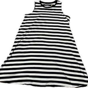 Zebra A-Line Sleeveless Dress