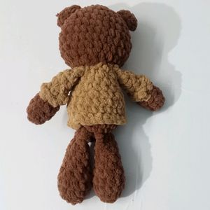 Crochet Brown Teddy With Tshirt