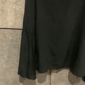 Zara Pearl Neck Flared Top