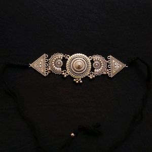 Oxidised choker set