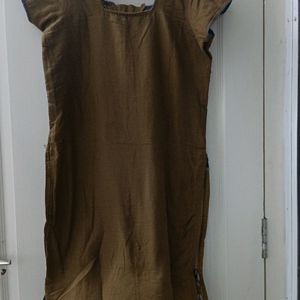 Fabulous Stitched Cotton A Line Kurthi