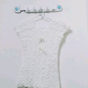 WHITE TOP FOR GIRL KID