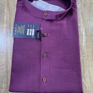 Briends Premium Purple Cotton Kurta Size 42