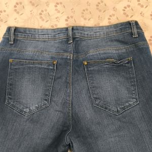 Blue Denim Stone Washed Jeans