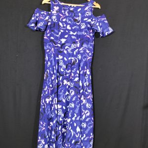 Latin Quarters Royal Blue Printed Dress (Women)