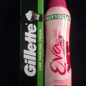 Eva Talcum Powder+Gillette Lime S. C.