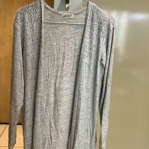 Grey Sequin Shrug