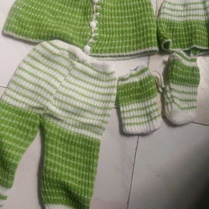 Newborn Babies Jacket Pant Set For Winter