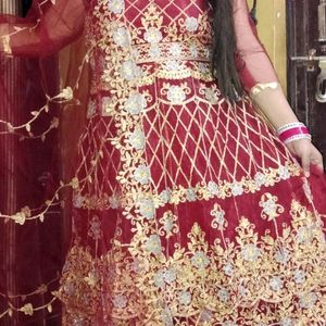 Bridal Heavy Peplum Lehanga Pakistani Dress