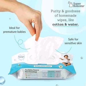 SuperBottoms XtraHydrating Wipes (Pack Of 40 Wipe)