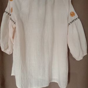 Women's Embroidery Cotton Tops