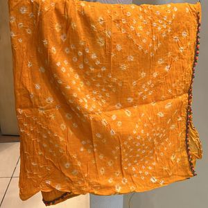 Orange Bandhani Dupatta