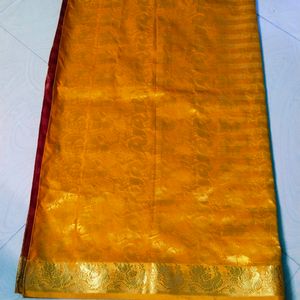 Multi Colour Pure Kanjeevaram Silk Saree