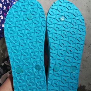 Combo Of Two New Black And Blue Slippers For Women