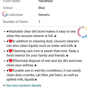 Handed Vaccum Cleaner...