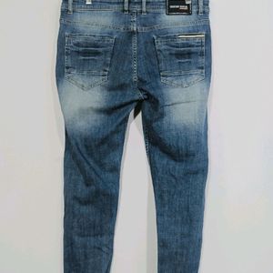 Men Blue Denim Pant