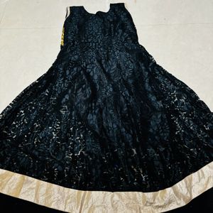 anarkali black dress