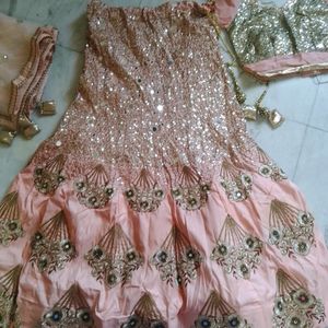 Heavy Mirror Work Embroidery Designer Lehenga