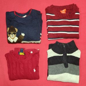 Combo 4 Baby Boy Winter Clothes Size 3 Year