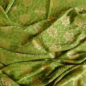 100% Pure Silk Khinkhwab Brocade Saree