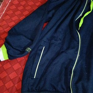 Men Navy Blue Color Jacket