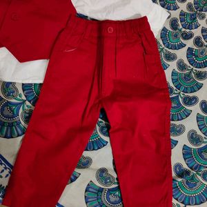 Baby Boy Red Suit Set