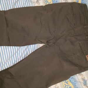 COBB Men's Ankle Length Dark Brown trousers.