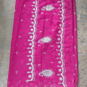 Rani Pink Darbari Saree