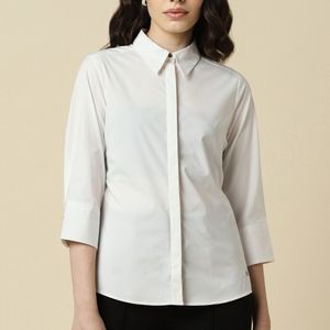 ALLEN SOLLY Solid Shirt