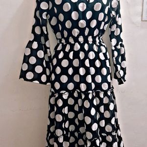 Polka Print Dress