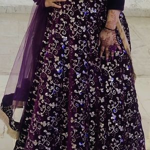 Velvet Lehnga