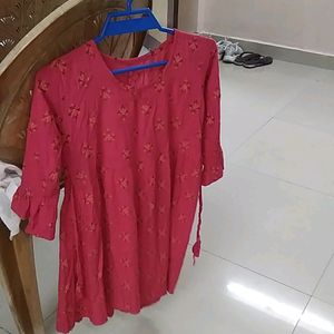 Floral Embroidered Kurti