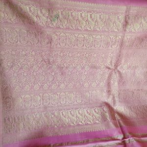 Pink Silk Saree