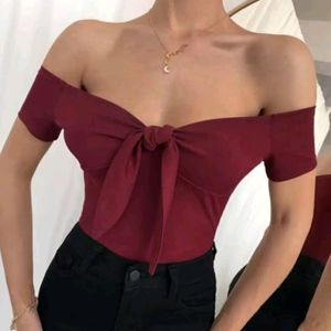 Front Knotted Crop Top