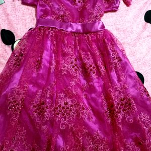 Magenta Colour Frock