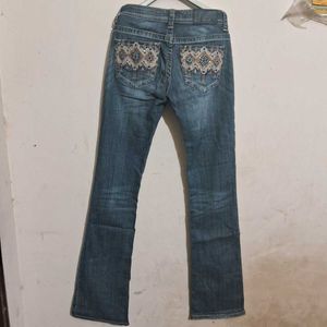 Bootcut Embroidery Jean